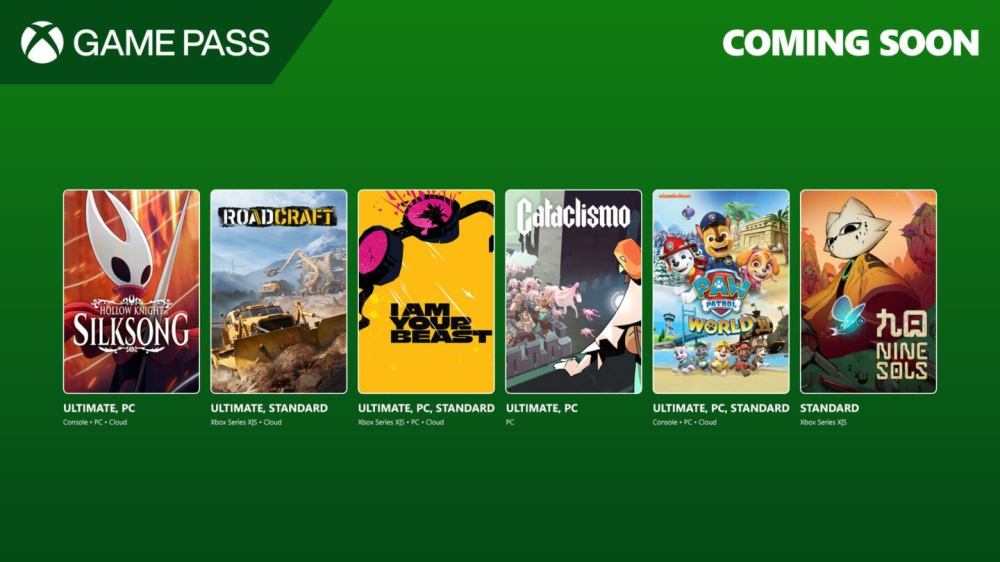 [Xbox Game Pass] Early-September Lineup Announced: Nine Sols and Hollow Knight: Silksong Lead the Charge