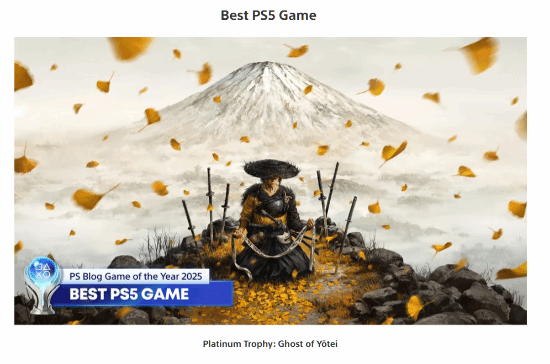 《羊蹄山之魂》横扫PlayStation Blog 年度游戏评选