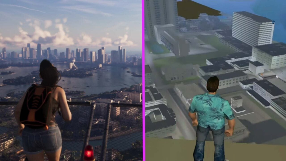 GTA6对比罪恶都市，画面进化有多猛？