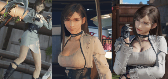 蒂法换新衣！格莱教授皮肤乱入FF7